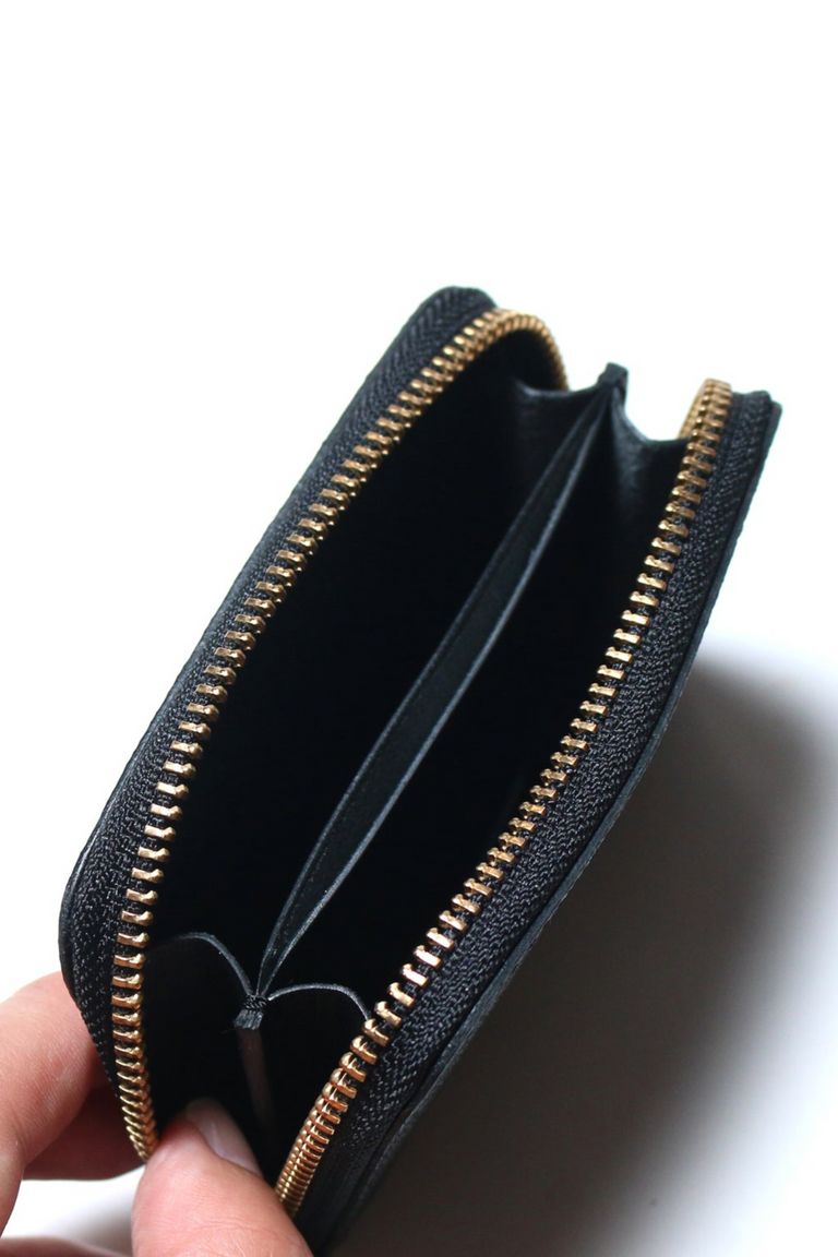 THE SUPERIOR LABOR - ミニ財布 : KUROZAN zip small wallet / 黒桟