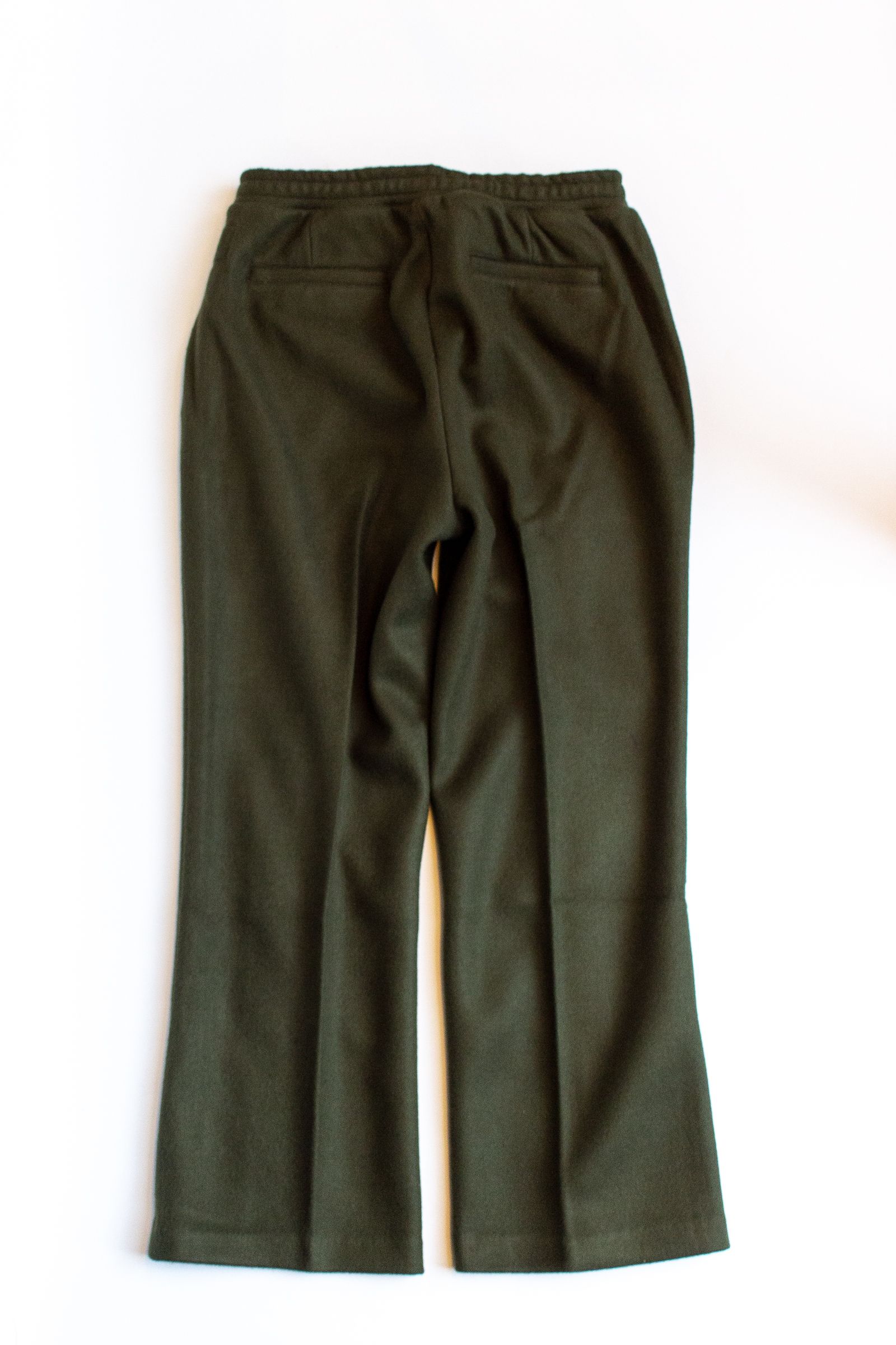 フレアパンツ : WIDE FLARE TROUSER "PORD" / ワイドフレアートラウザー - カーキ