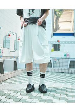 RODMAN-SHORTS / ロッドマン ショーツ : ジャージハーフパンツ - WHITE