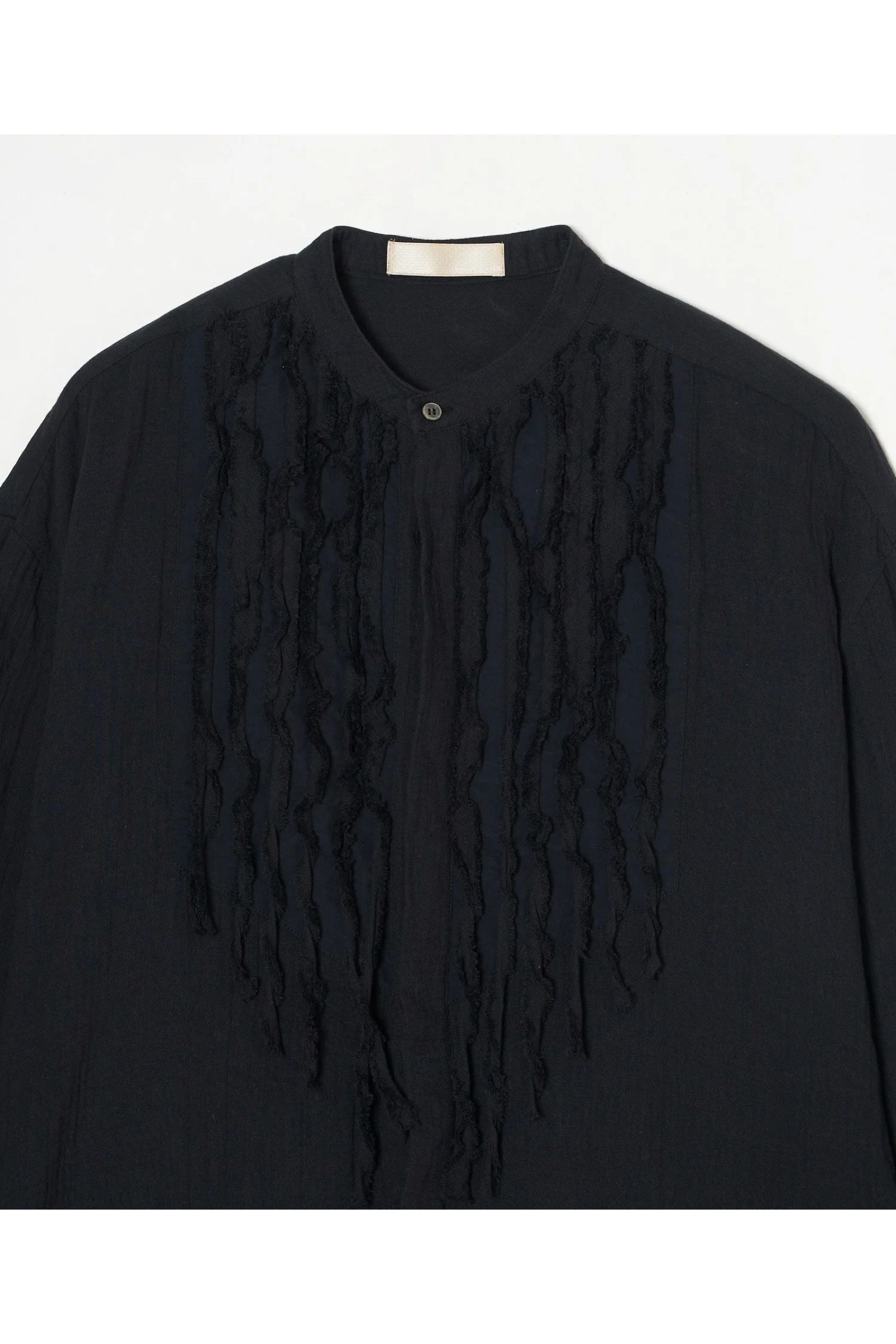 Gauze dress shirt / ガーゼドレスシャツ - BLACK