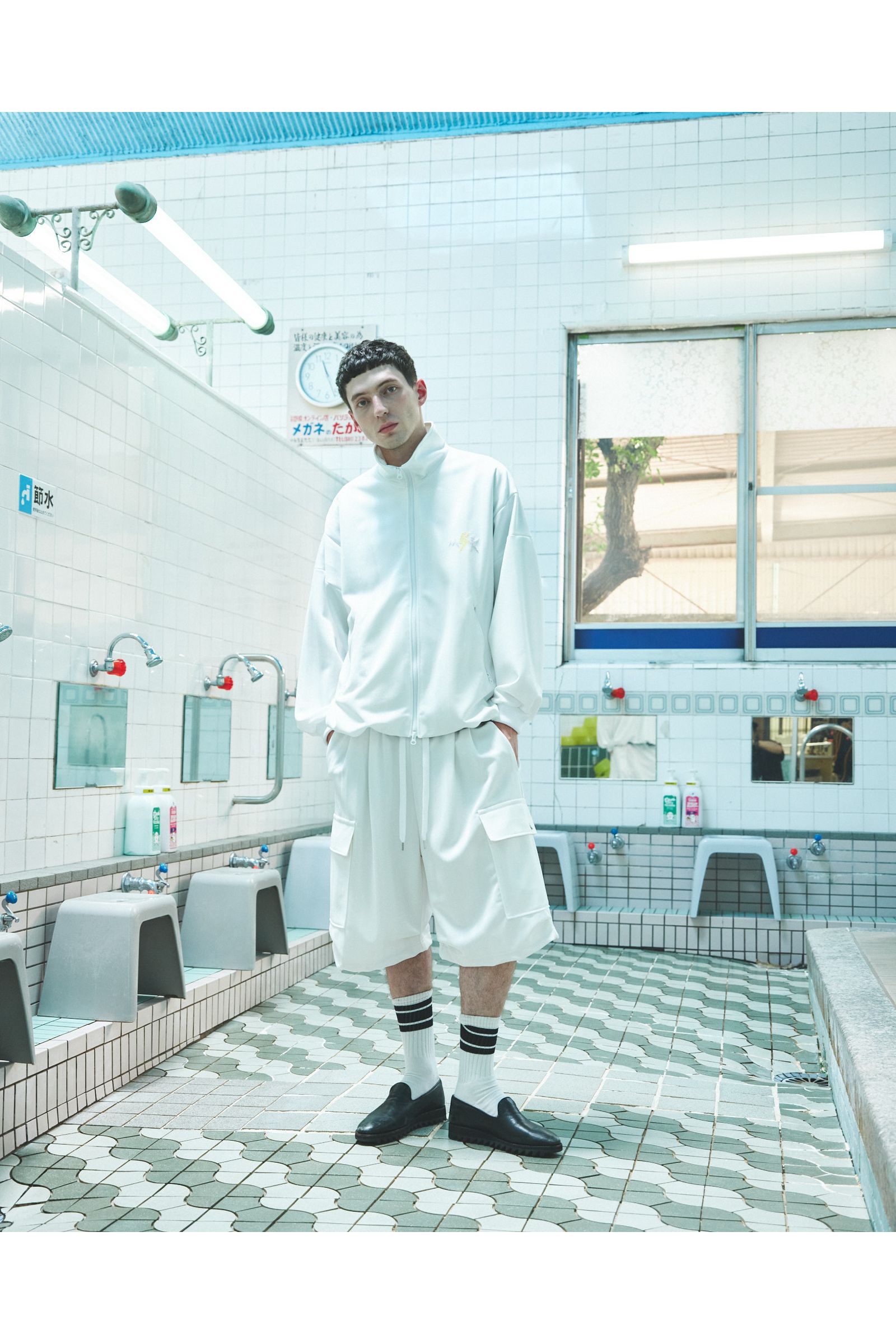 RODMAN-SHORTS / ロッドマン ショーツ : ジャージハーフパンツ - WHITE