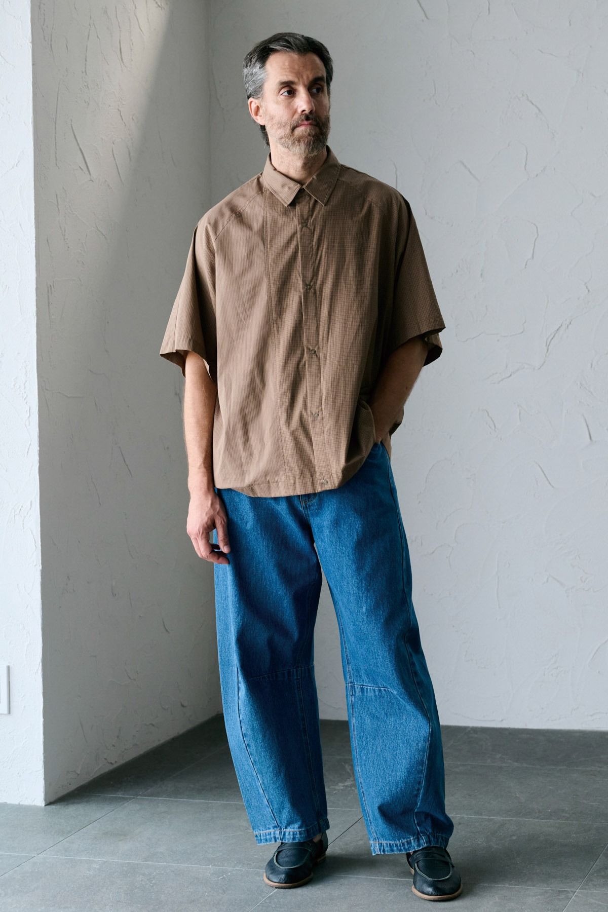 BURROUGHS / CRAZY SS SHIRT 半袖シャツ - BROWN