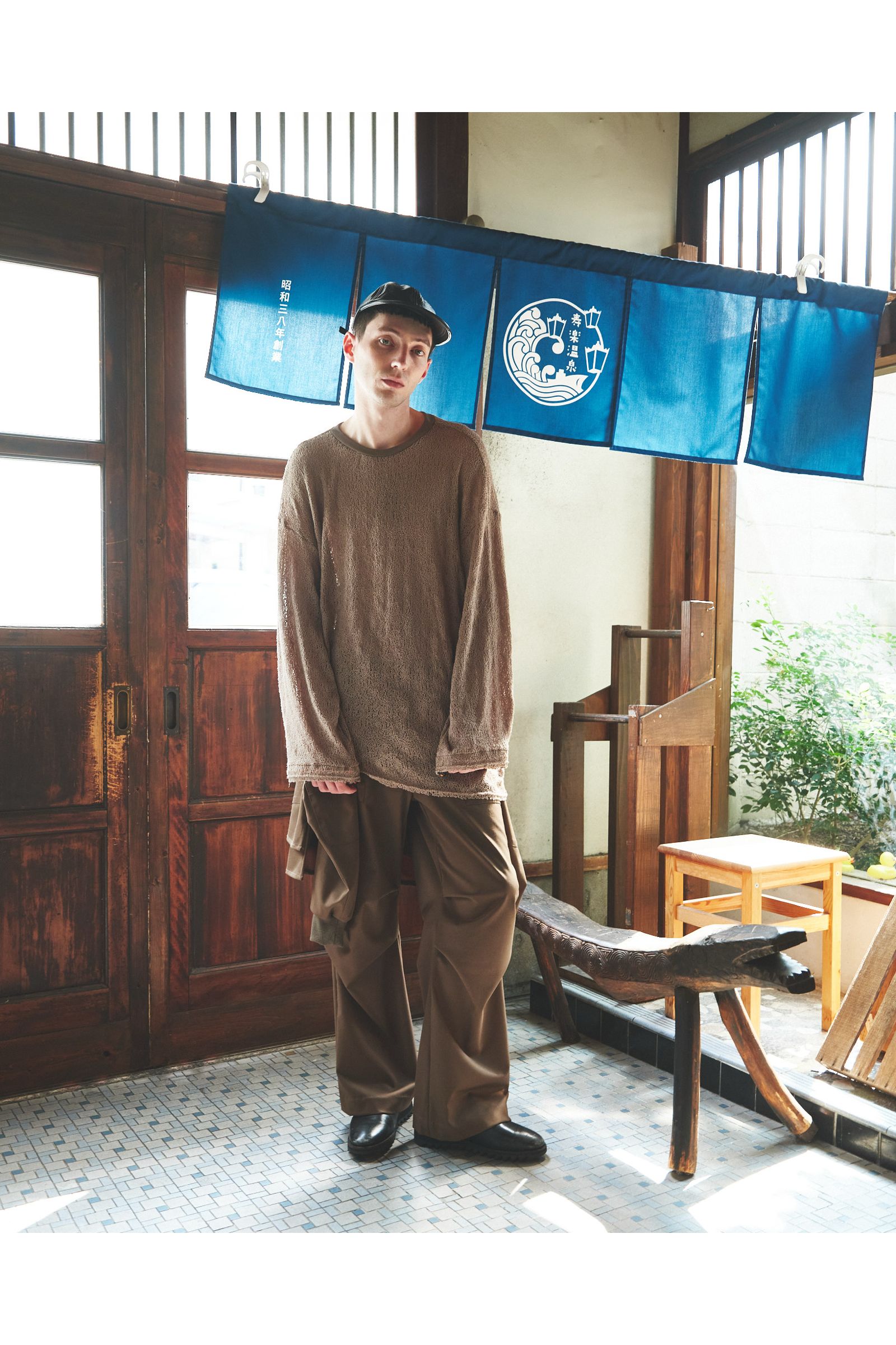 PISTOLS-L/TEE / ピストルズ ロングスリーブTシャツ : アシンメトリープルオーバー - SAND
