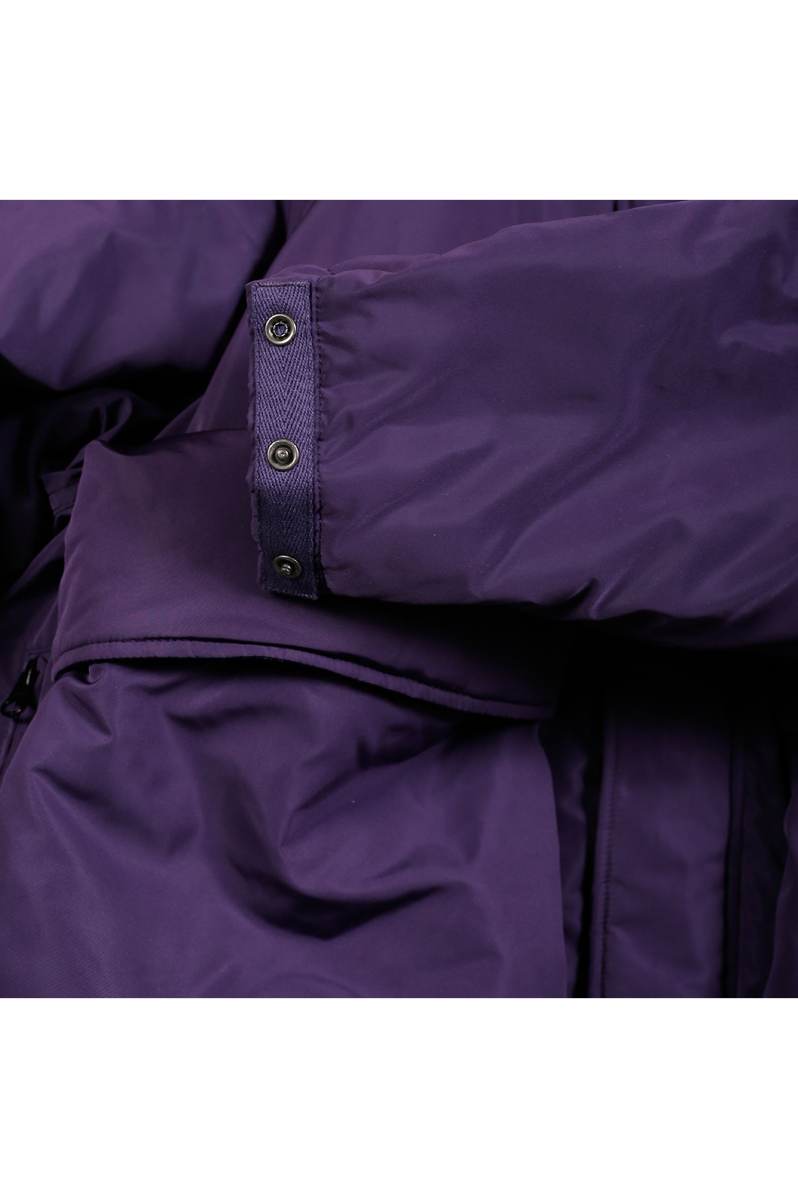 中綿ジャケット  : BIG POCKET HOODED PUFF JACKET "HYATT PUFF" / ビッグポケットフーデッドパフジャケット - パープル