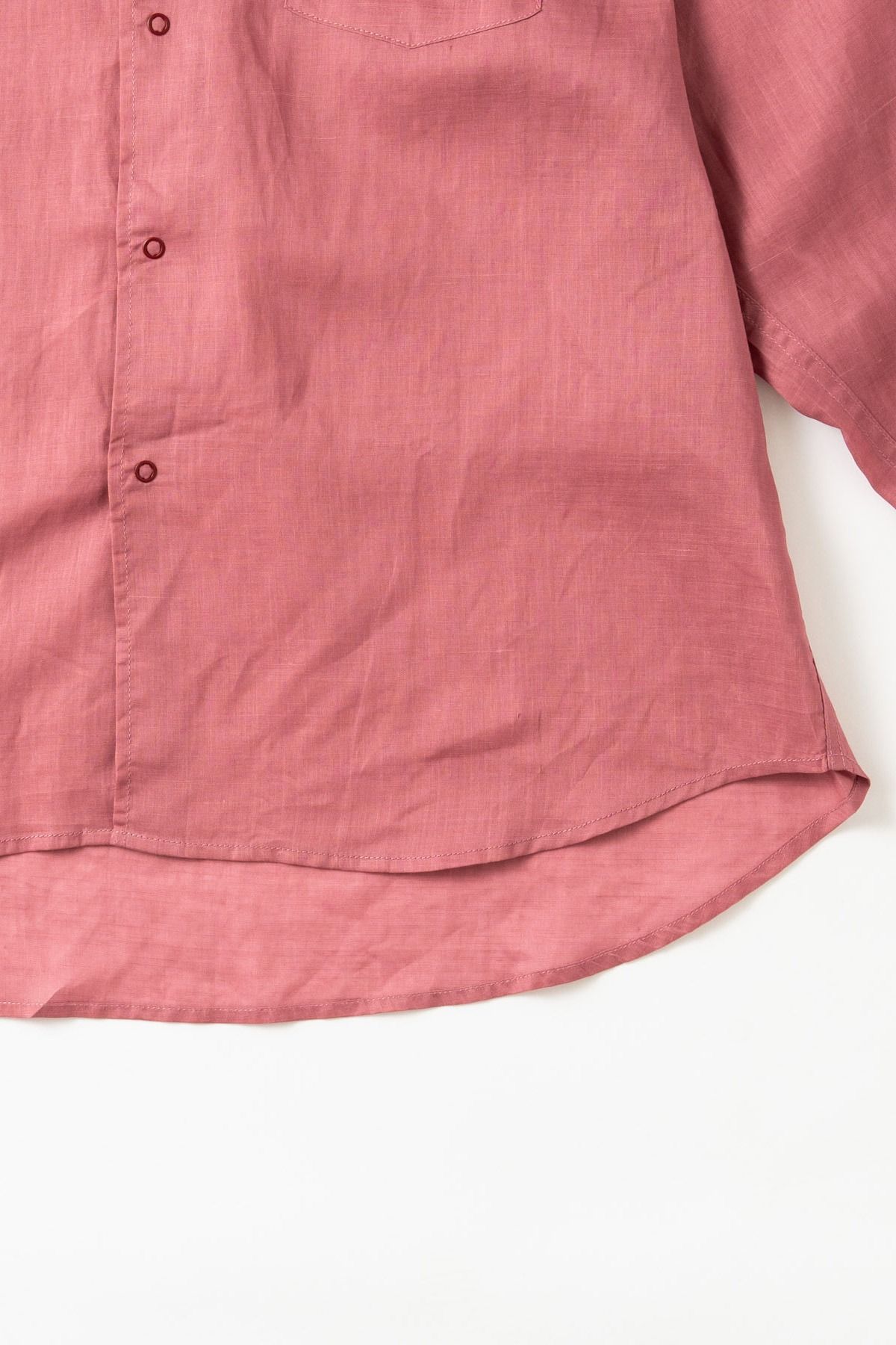 FRIESZ / LINEN LS SHIRT リネン長袖シャツ - PINK