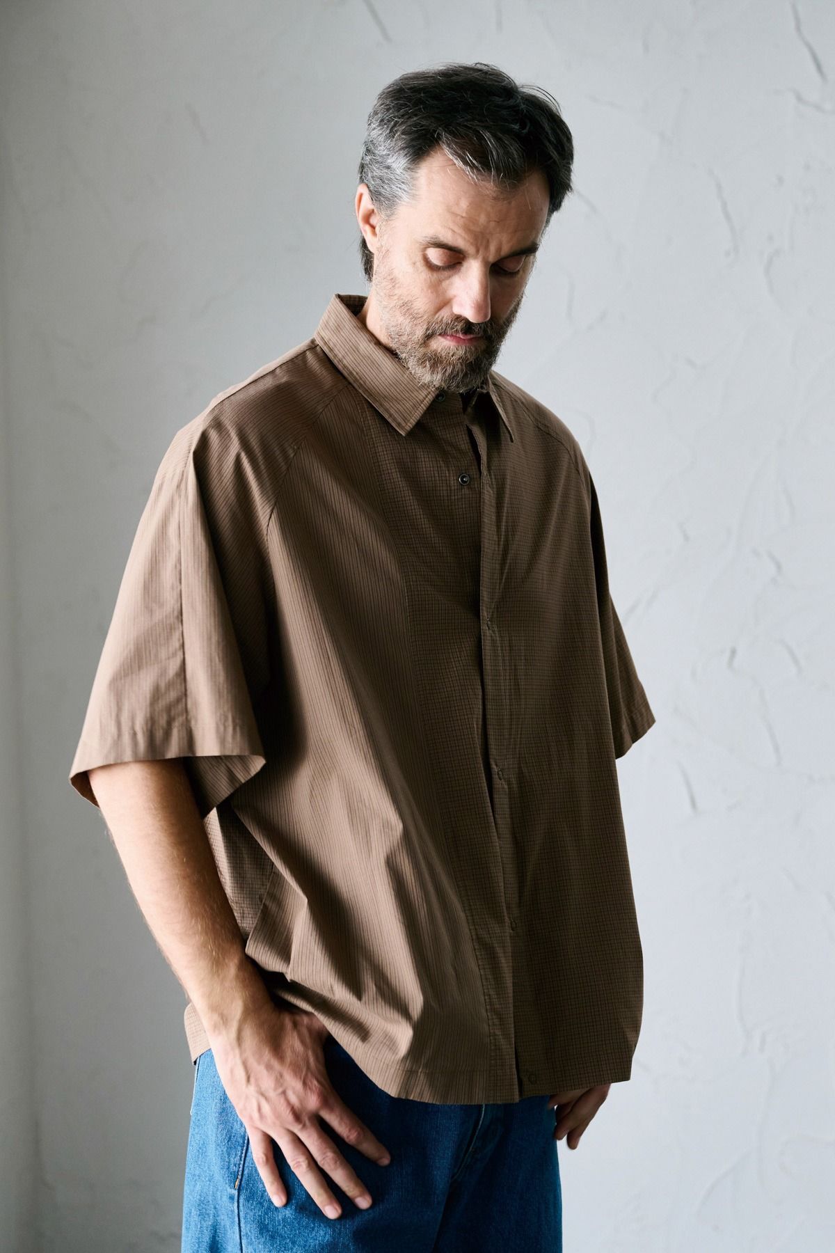 BURROUGHS / CRAZY SS SHIRT 半袖シャツ - BROWN