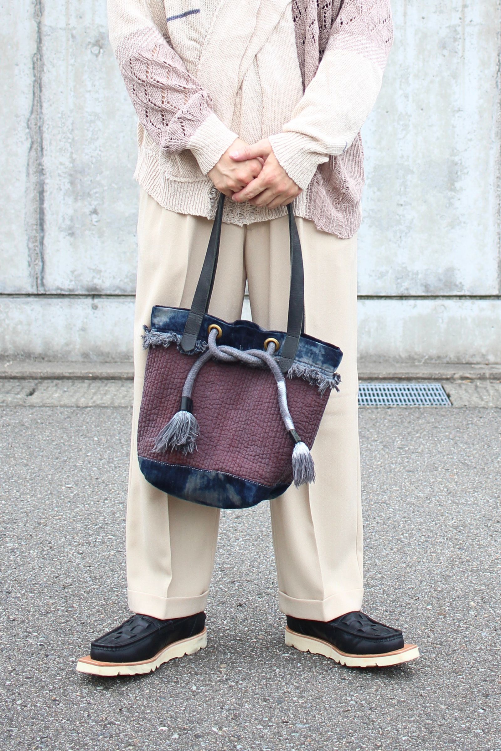 TOTE BAG : Schnauzer - ヌビxDENIM / トートバッグ