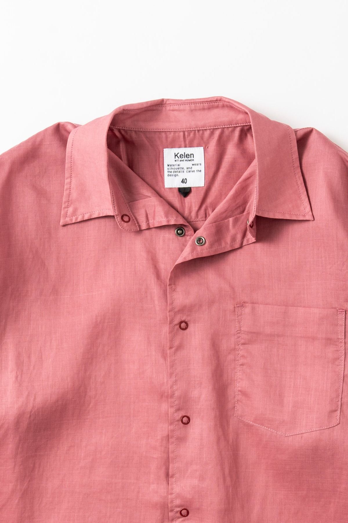 FRIESZ / LINEN LS SHIRT リネン長袖シャツ - PINK