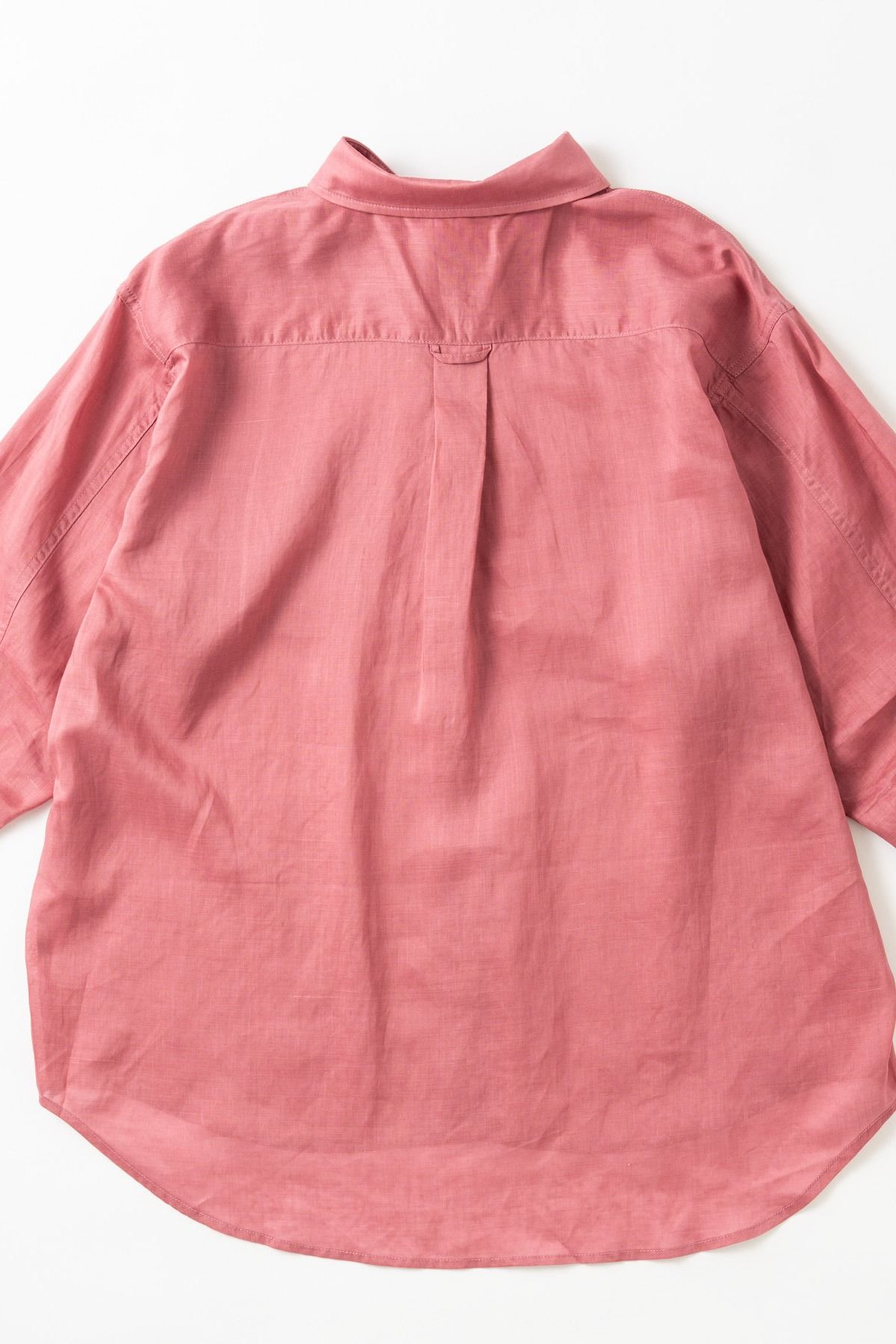 FRIESZ / LINEN LS SHIRT リネン長袖シャツ - PINK