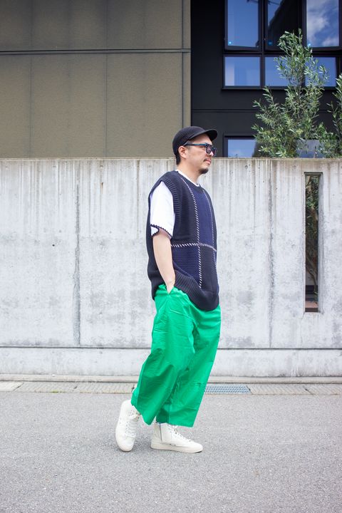ニットベストコーデ『kelen + masterkey + FOOT INDUSTRY + Dr,Ray』