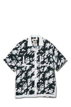 meagratia - 半袖シャツ : Floral pattern S/S SH / フローラル