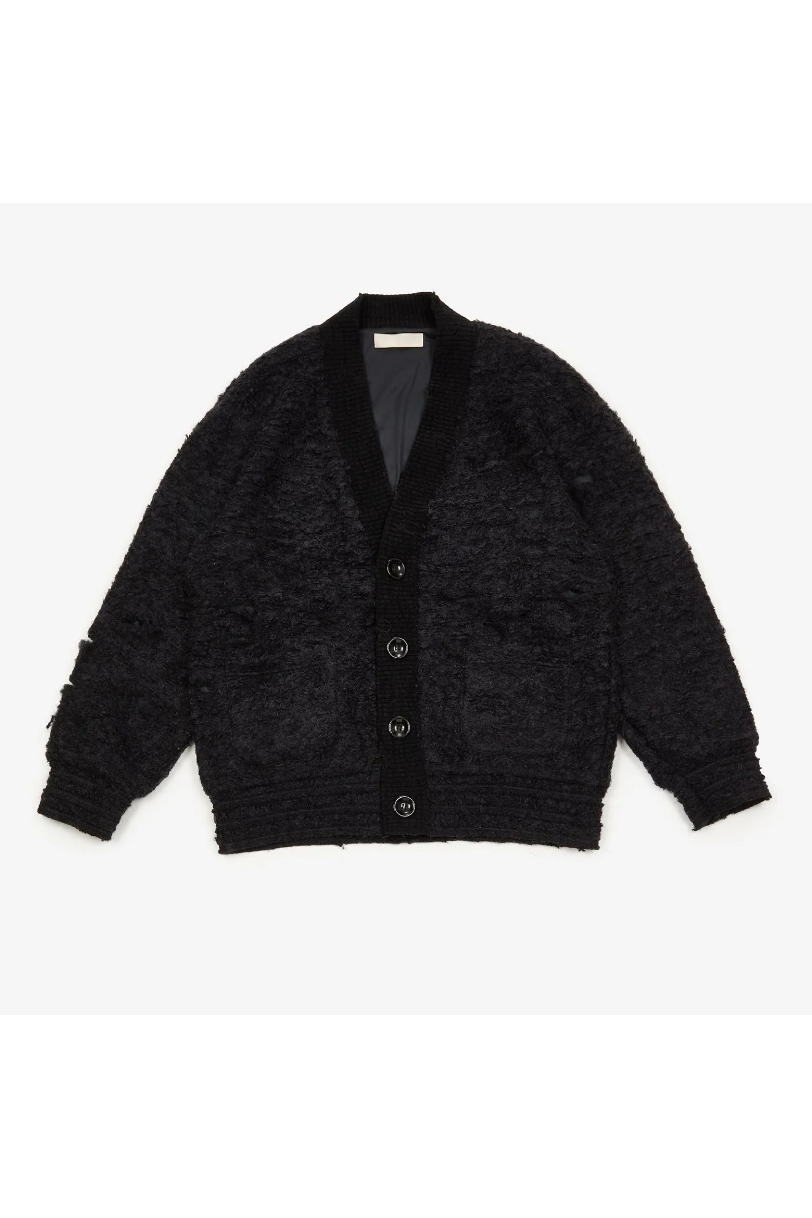 Loop tweed cardigan / ループツイードカーディガン - BLACK