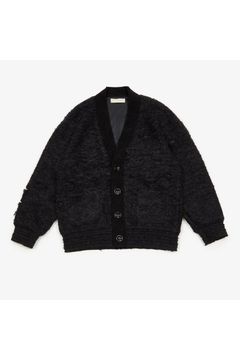Loop tweed cardigan / ループツイードカーディガン - BLACK