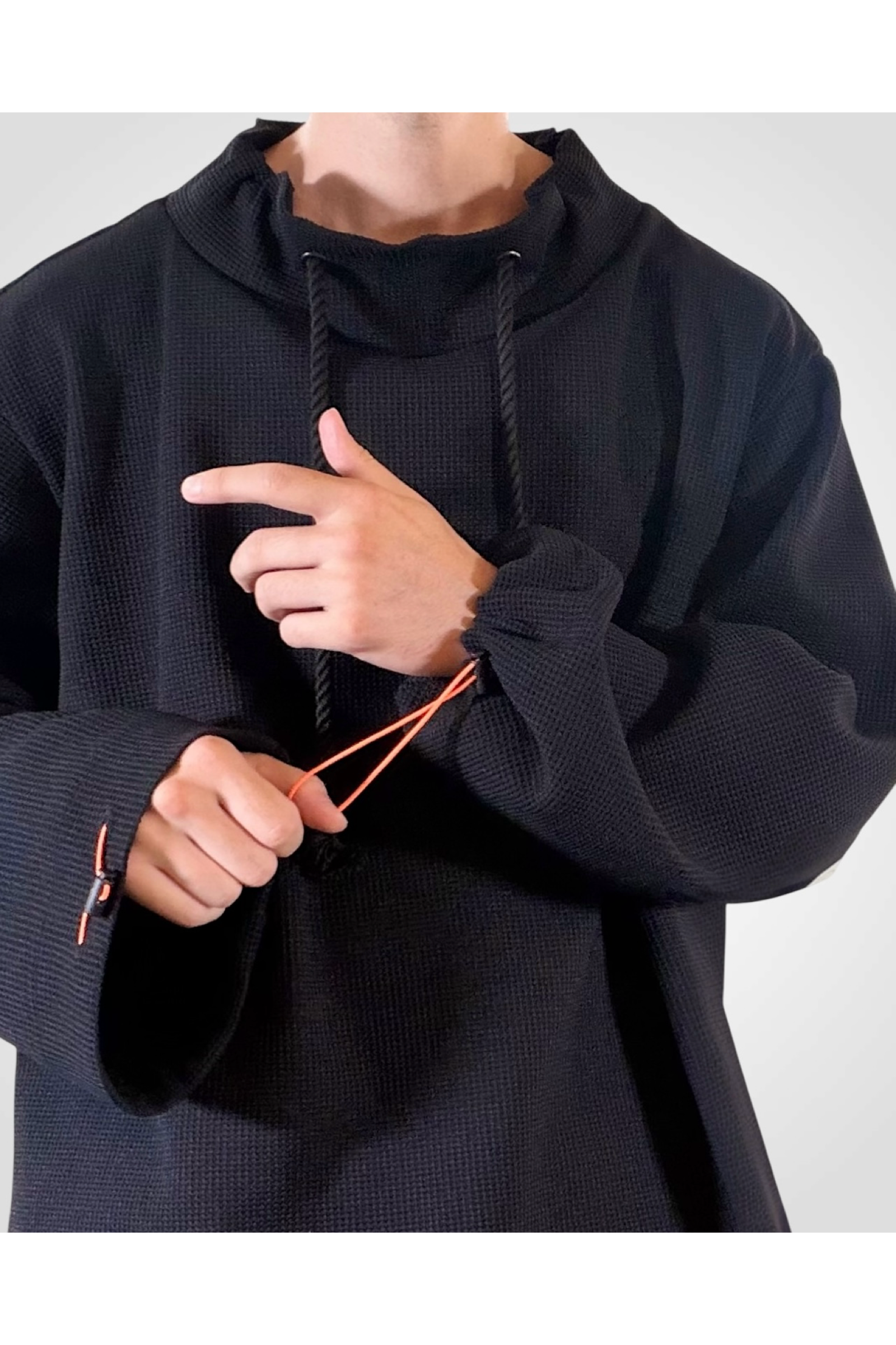 FISHERMAN-SWAET / フィッシャーマン スウェット : モックネックプルオーバー - BLACK