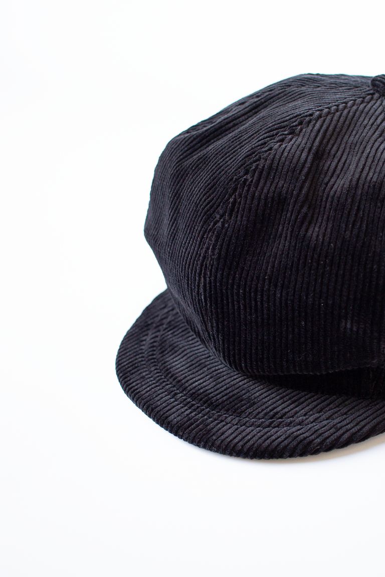 CPH シーピーエイチ 530 CORDUROY CASQUETTE 黒 M/L - キャスケット