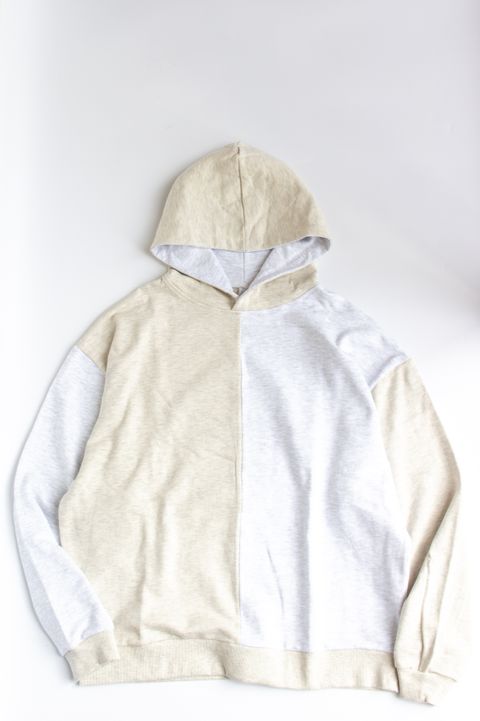 パーカー : BI COLOR HOODIE "COCODO" / バイカラーフーディー - オートミール