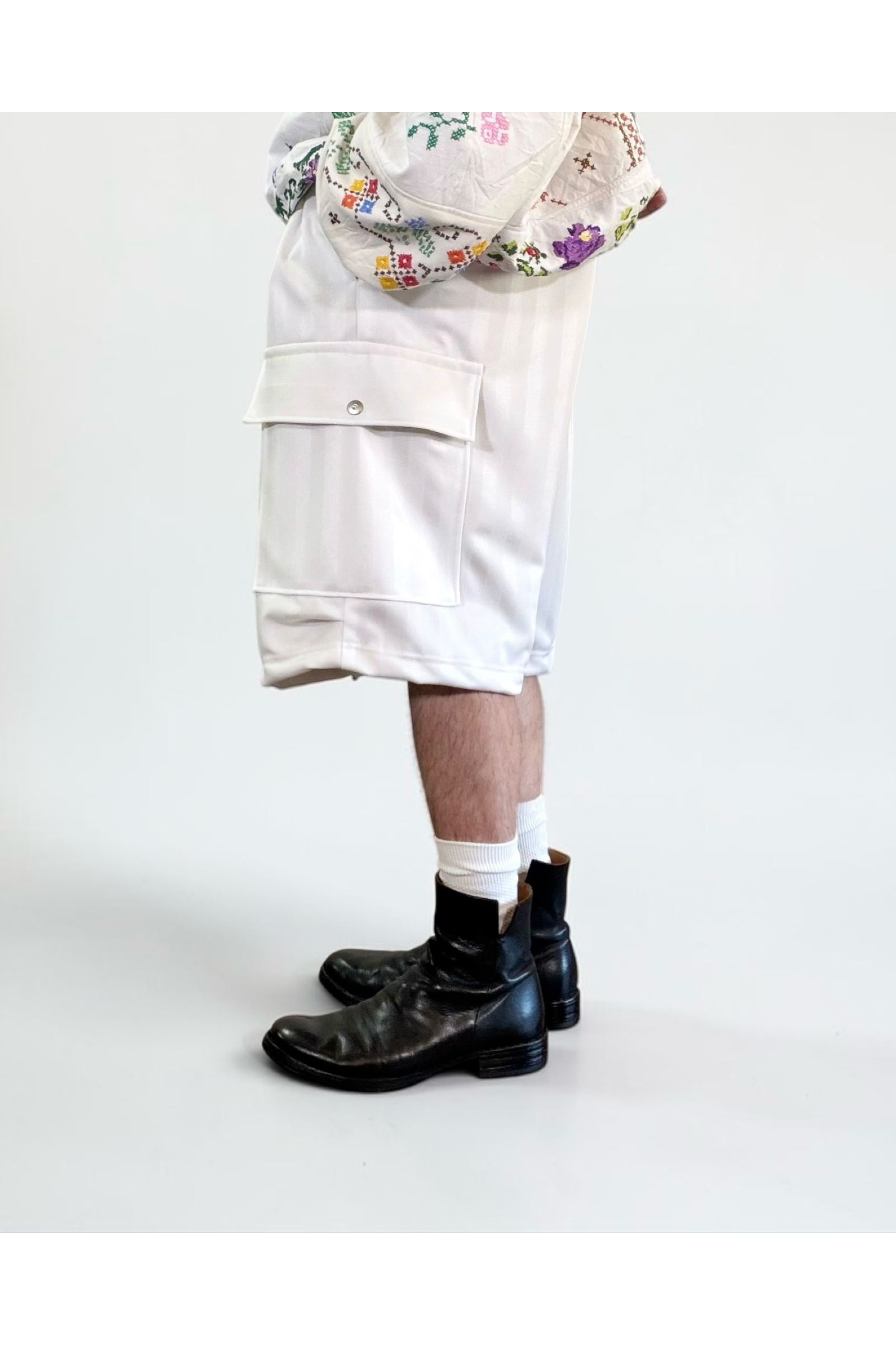 RODMAN-SHORTS / ロッドマン ショーツ : ジャージハーフパンツ - WHITE