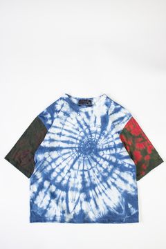 TOMOSHIBI x chloro コラボTシャツ - 藍タイダイ