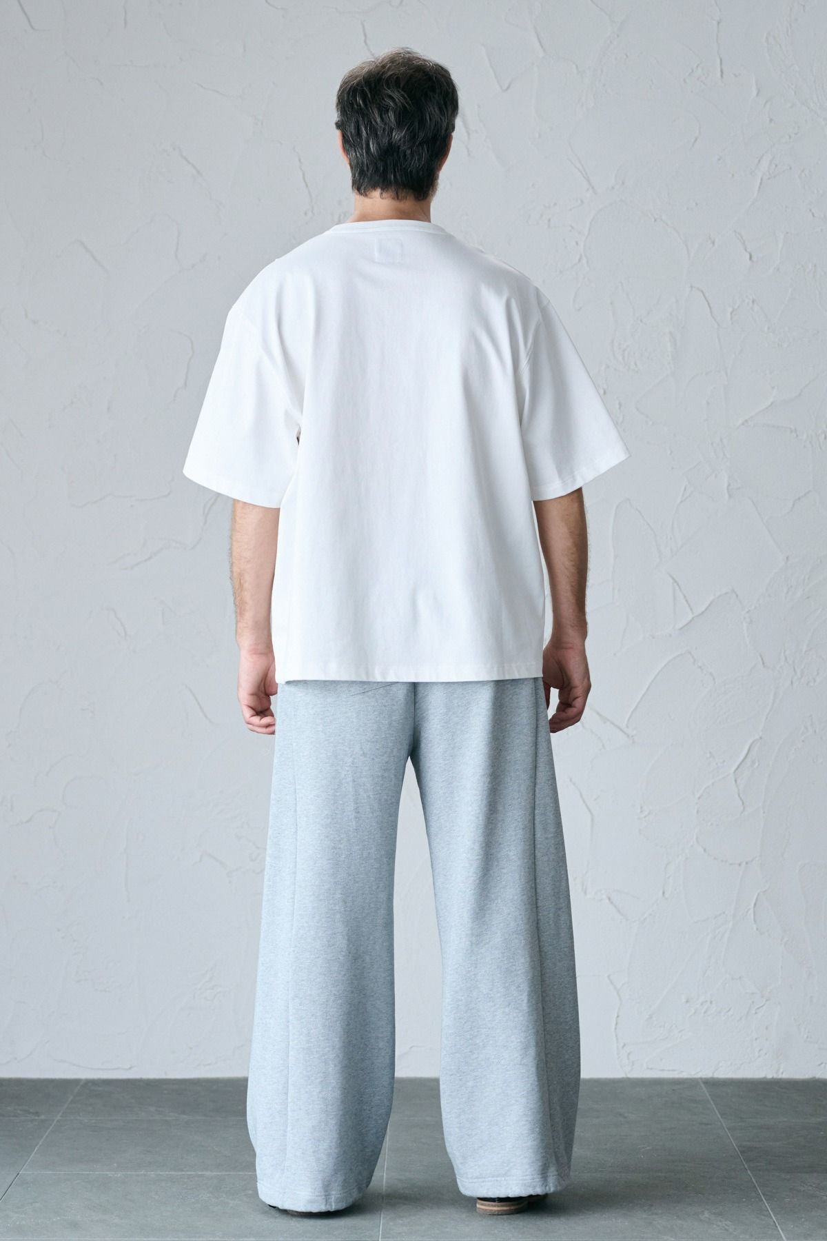 VINCENT / BLOCK STITCH TOP コットンジャージーTシャツ - OFFWHITE