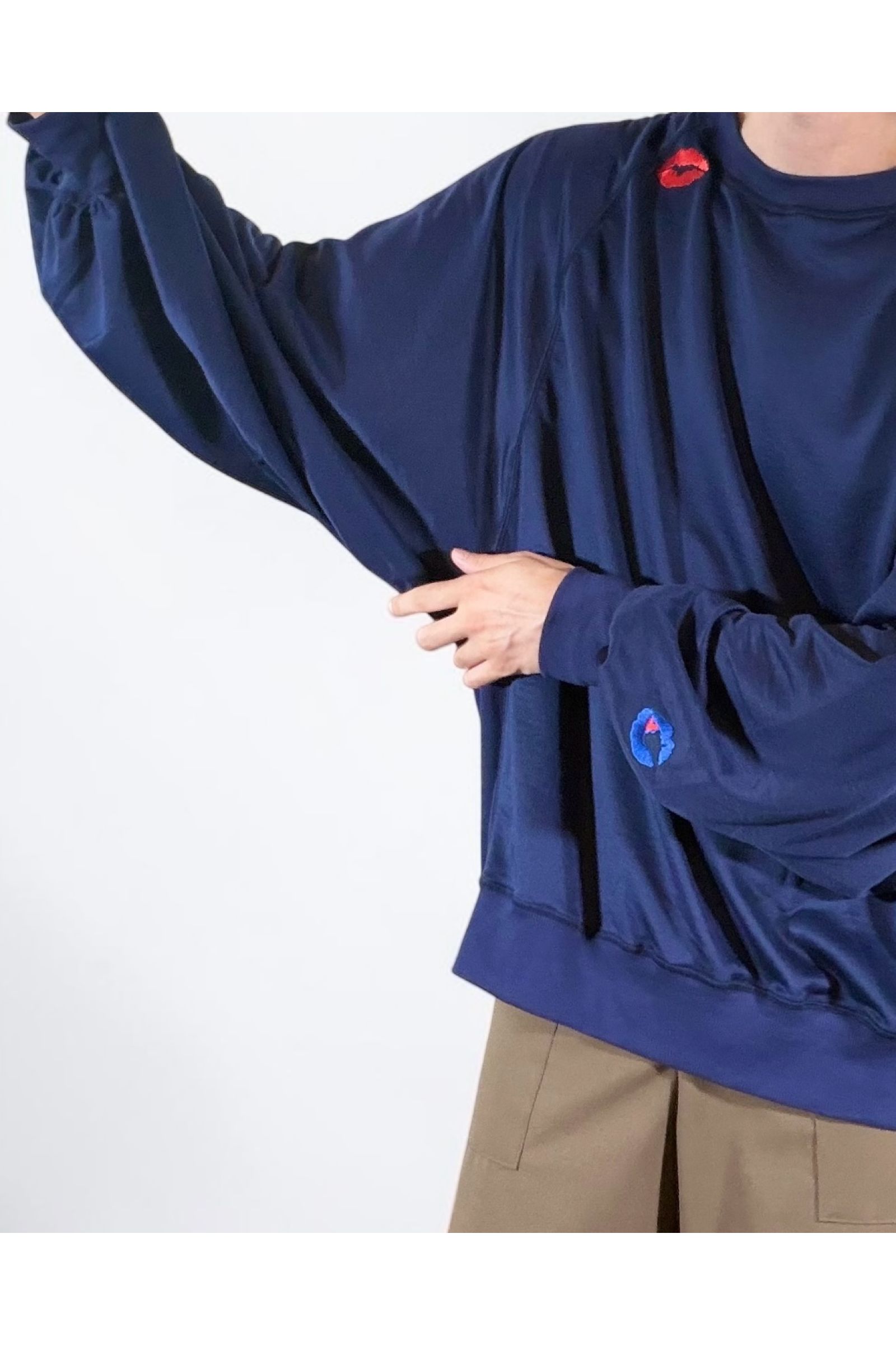 PLAYBOY-SWAET / プレイボーイ スウェット : スウェットシャツ - NAVY