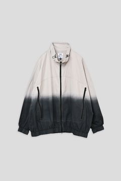VILLON / STEP DYEING JACKET グラデーション染めトラックジャケット - LIGHTGRAY