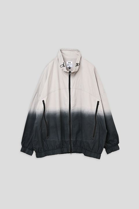VILLON / STEP DYEING JACKET グラデーション染めトラックジャケット - LIGHTGRAY