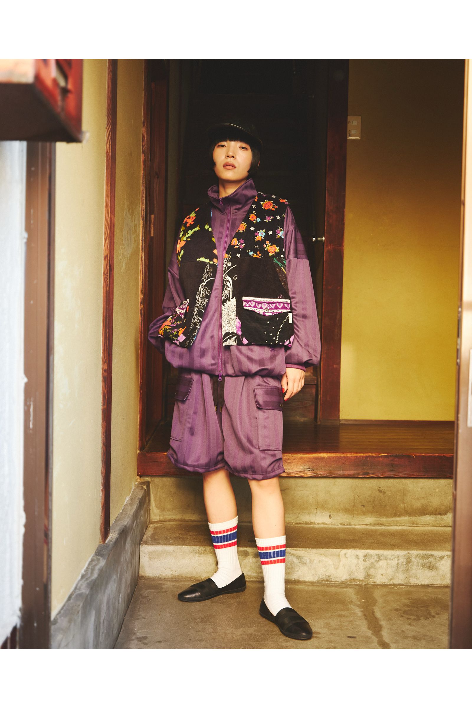RODMAN-SHORTS / ロッドマン ショーツ : ジャージハーフパンツ - PURPLE