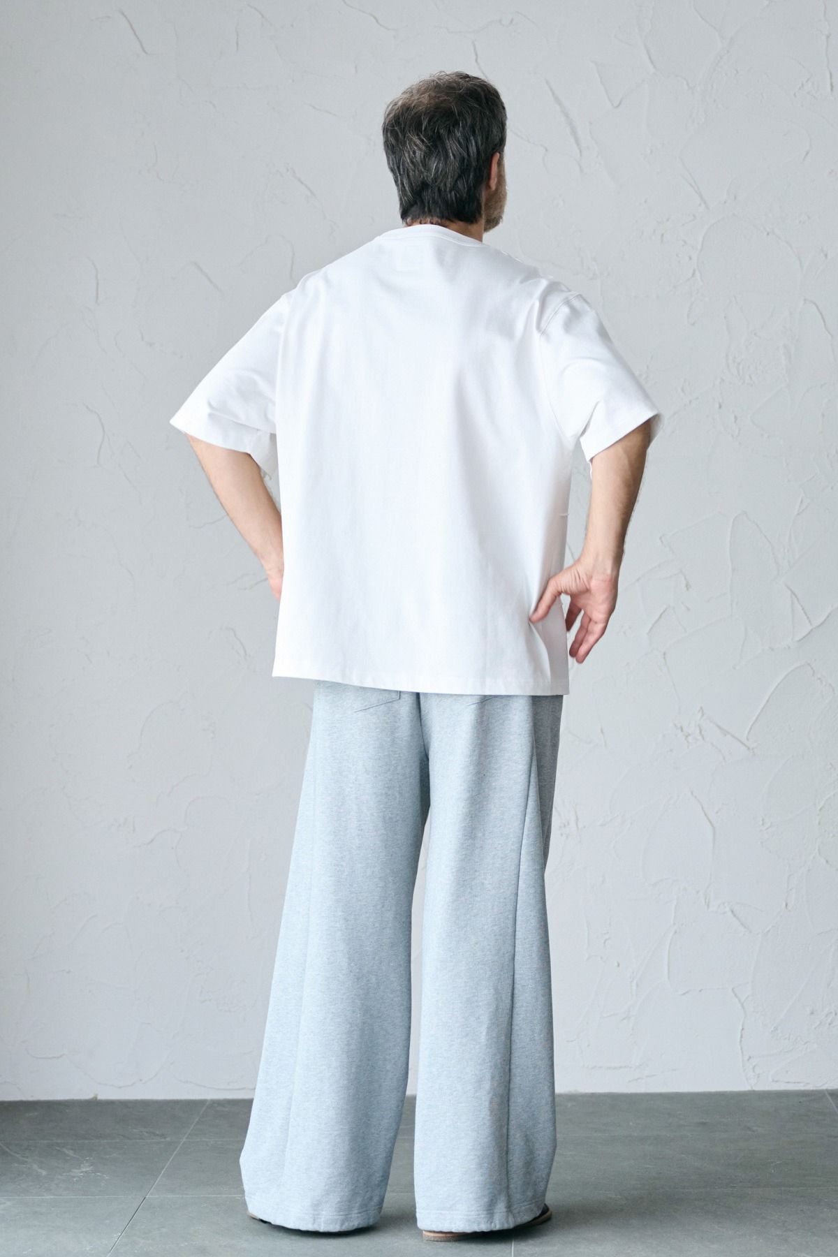 VINCENT / BLOCK STITCH TOP コットンジャージーTシャツ - OFFWHITE