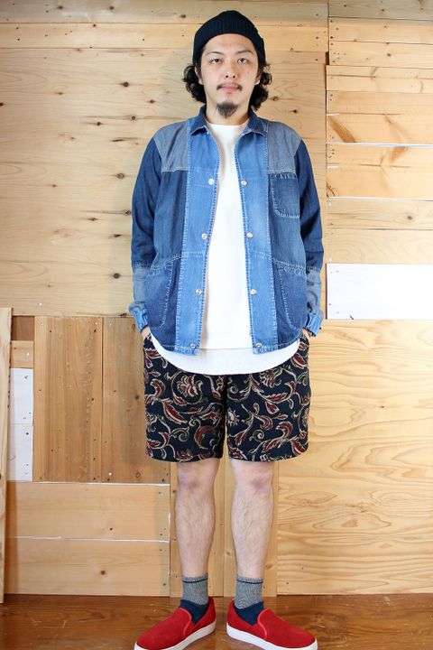 やっぱりショーツと長そでの組み合わせが好きなんです。