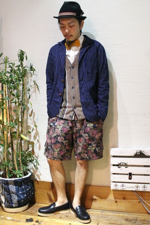 花柄とストライプって相性良いんです♪