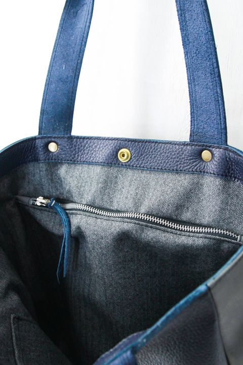 2トーンレザートートBAG