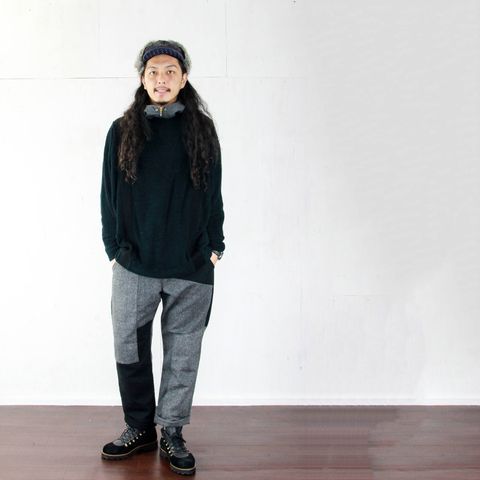 ゆったりカットソーで重ね着を楽しむ ~2017/11/8 くもり~