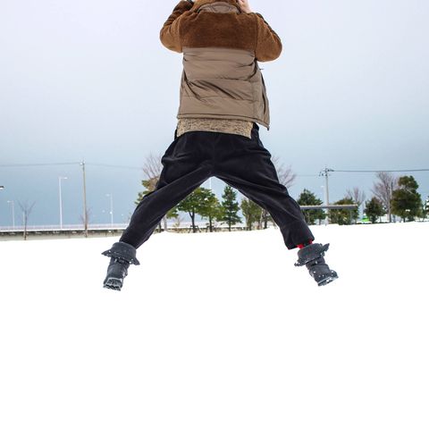 冬にはボアがよく合う ~2017/12/18 雪~