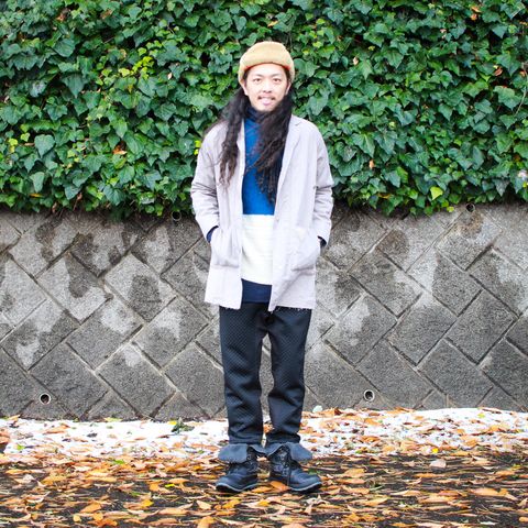 寒い日はニットの重ね着で ~2017/12/12 雪~