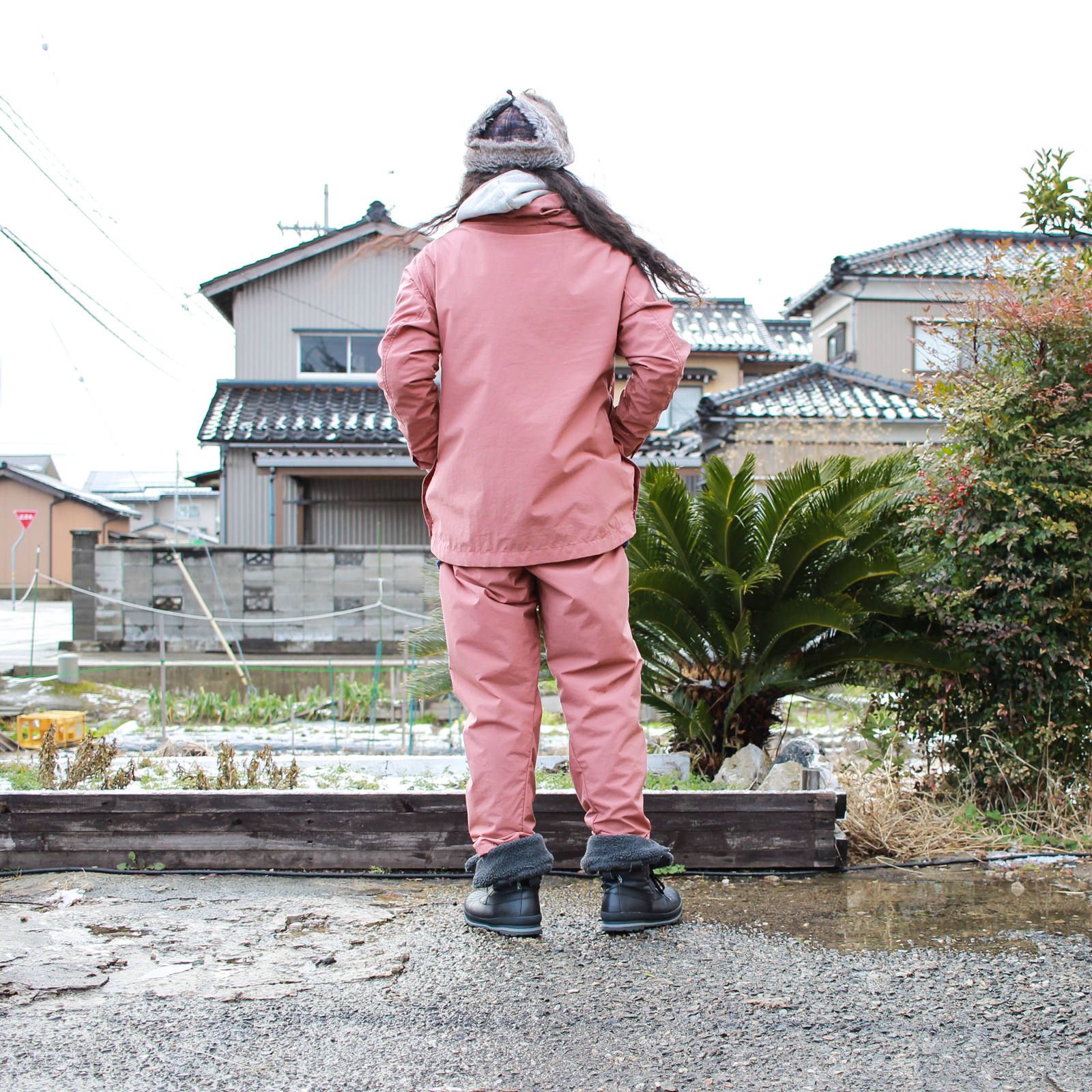 明るいカラーの冬スタイル ~2017/12/27 雪~