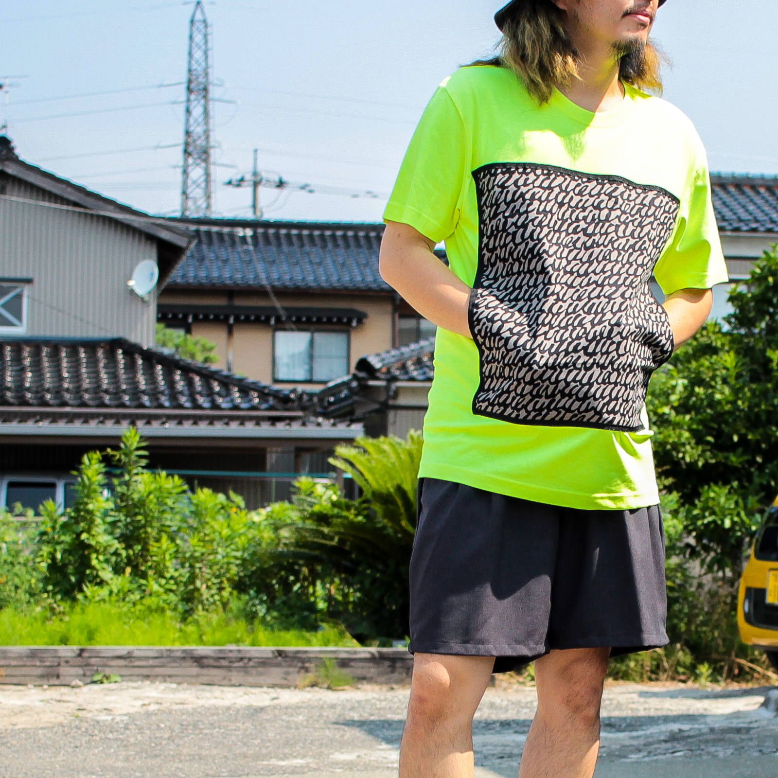 本日のコーディネート ~tomoshibiのライムイエローのTシャツを使った3コーデ~