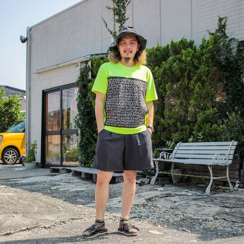 本日のコーディネート ~tomoshibiのライムイエローのTシャツを使った3コーデ~