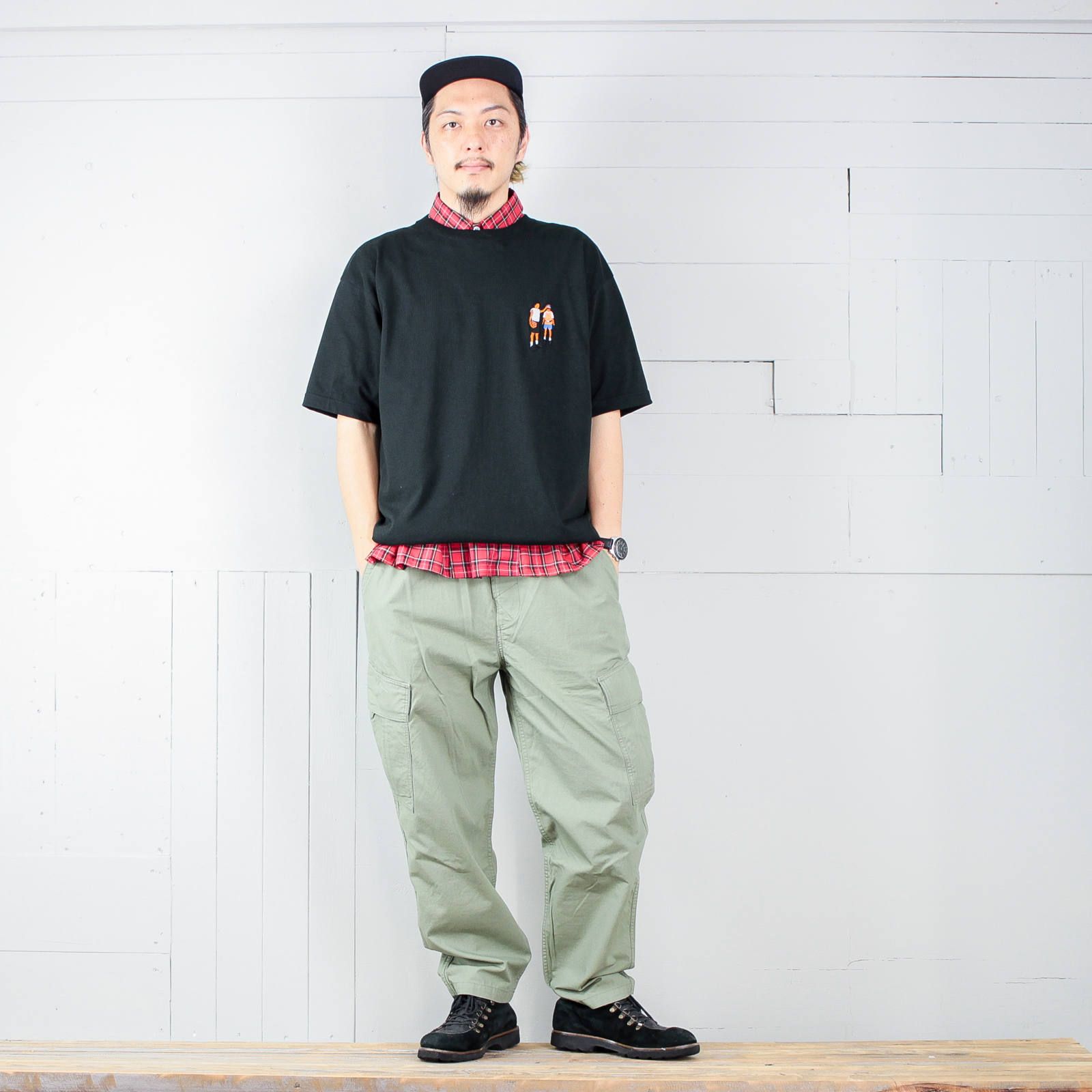 本日のコーディネート ~kelenのワンポイント刺繍Tシャツを使った3コーデ~