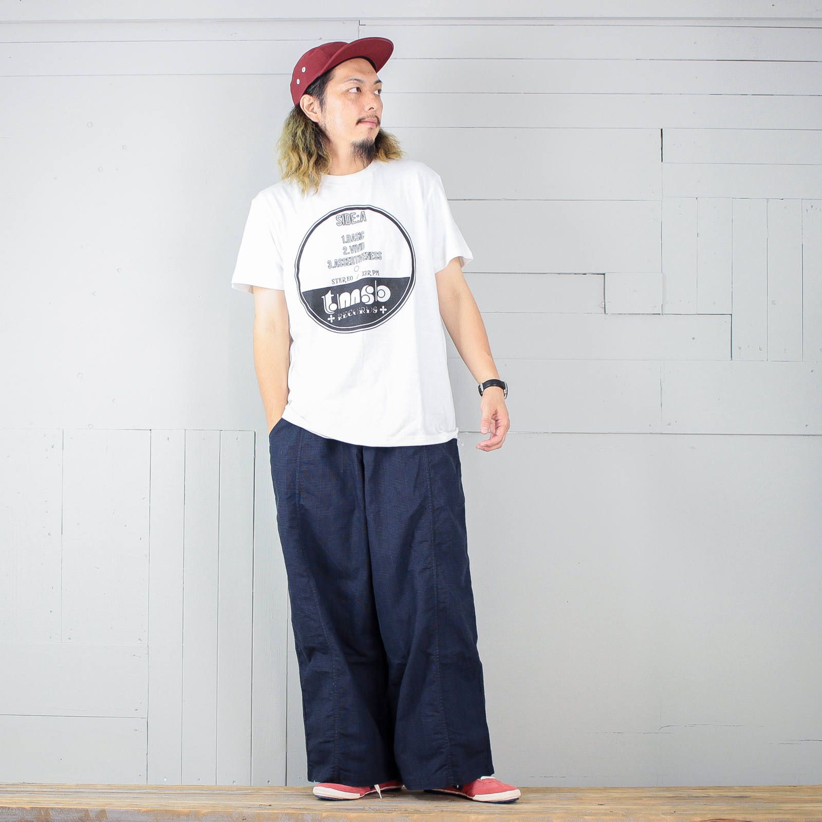 本日のコーディネート ~tmsb RECORDSのプリントTシャツを使った3コーデ~