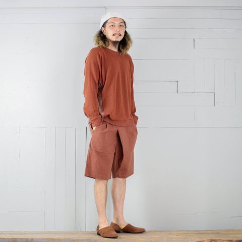 本日のコーディネート ~chloroの切り替えコットンニットを使った3コーデ~