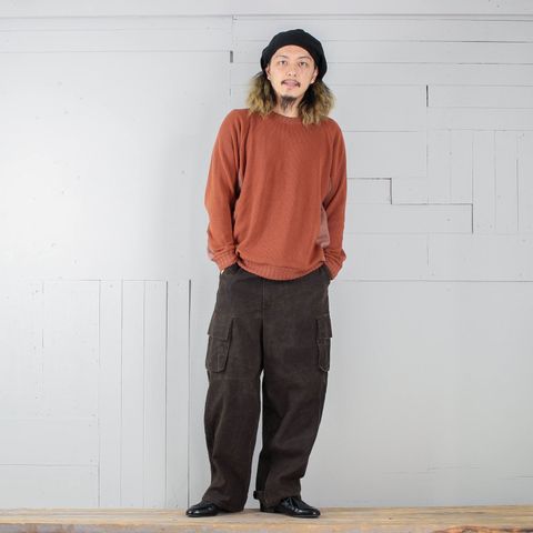 本日のコーディネート ~chloroの切り替えコットンニットを使った3コーデ~