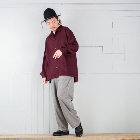 本日のコーディネート ~長袖シャツxチェックパンツのスタイリング2パターン。どちらがお好み?~