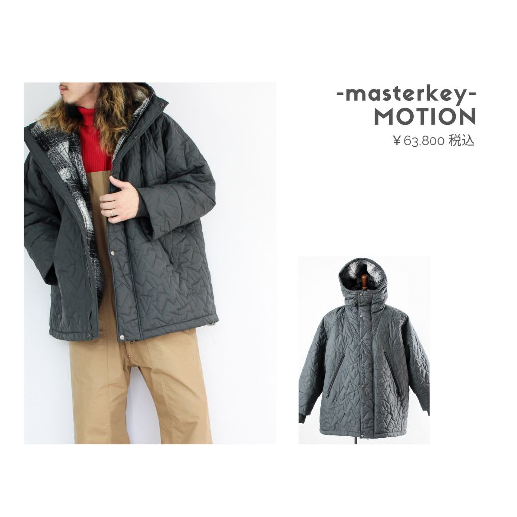 masterkeyのキルティングジャケットを使ったコーディネート【土曜日】