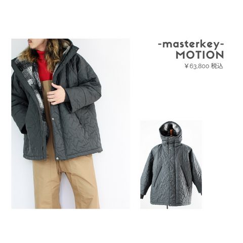 masterkeyのキルティングジャケットを使ったコーディネート【土曜日】
