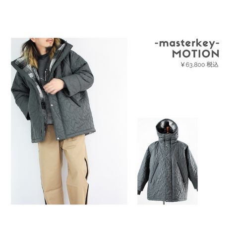 masterkeyのキルティングジャケットを使ったコーディネート【水曜日】