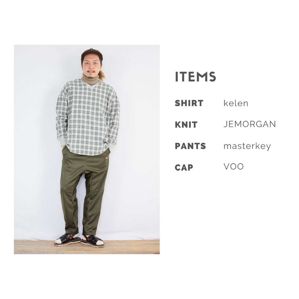 masterkeyのJOG PANTSを使ったコーディネート【日曜日】