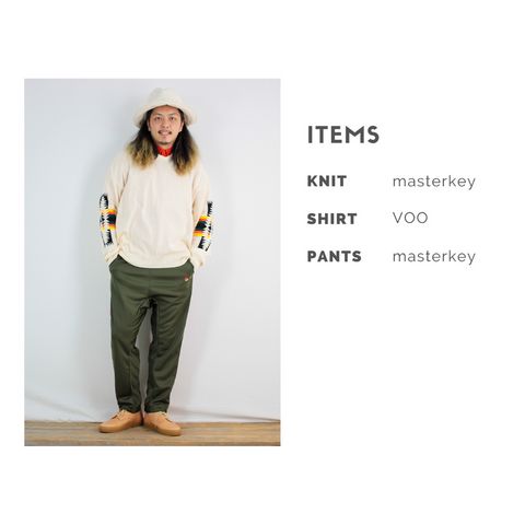 masterkeyのJOG PANTSを使ったコーディネート【月曜日】