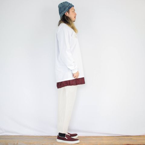cobachiの刺繍長袖Tシャツを使ったコーディネート【土曜日】