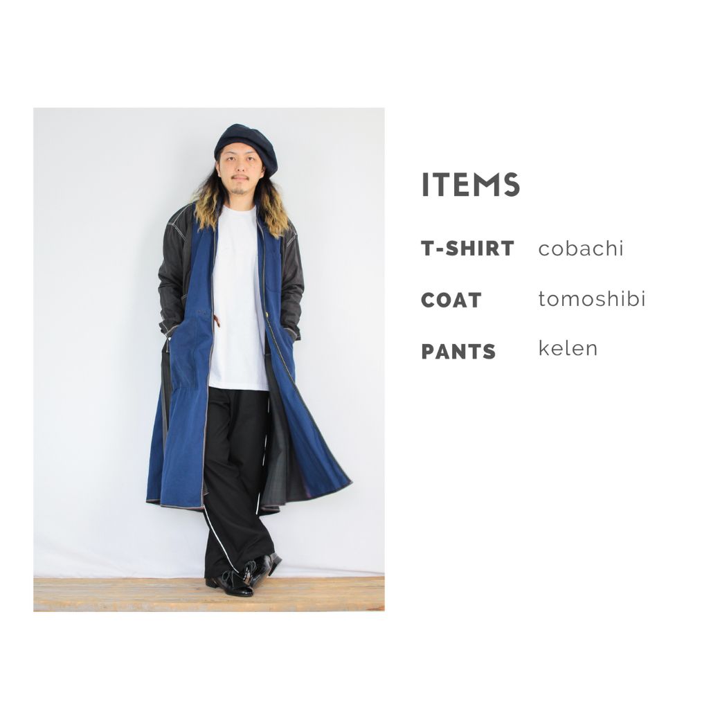 cobachiの刺繍長袖Tシャツを使ったコーディネート【水曜日】