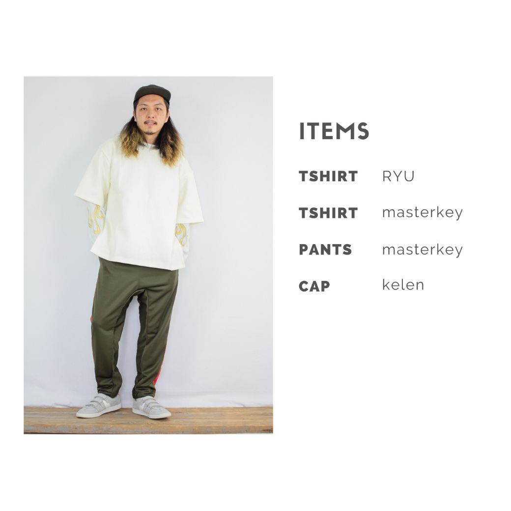 masterkeyのJOG PANTSを使ったコーディネート【土曜日】